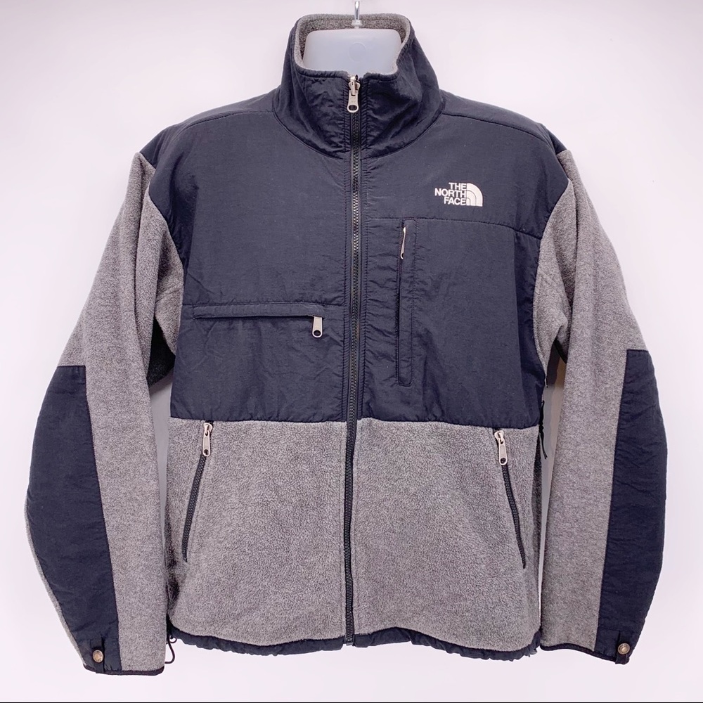 The North Face Black and Gray Denali Jacket Sz M